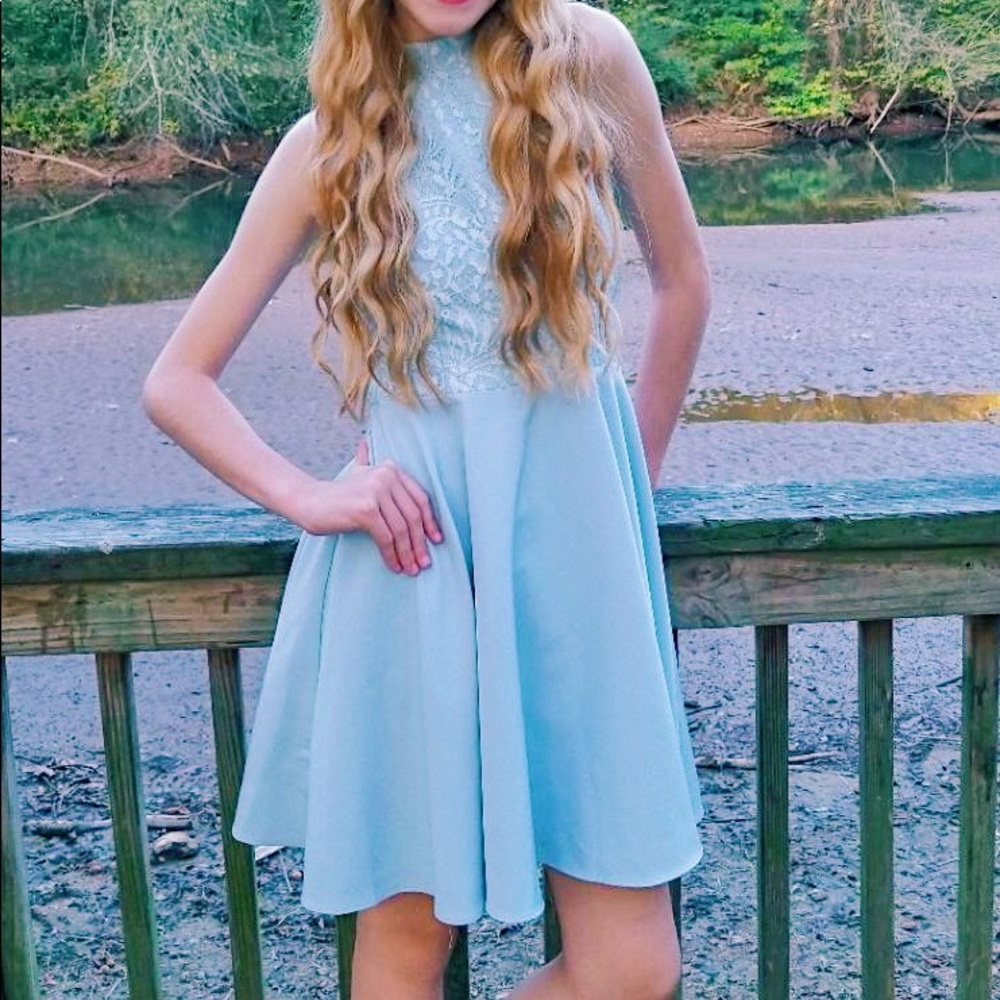 Halter Laced Formal Dress